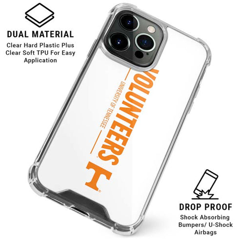University of Tennessee-Knoxville Volunteers Text iPhone 16 Pro Clear Case